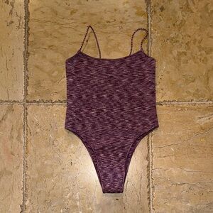Elegant Purple Women's One Piece Swimsuit